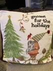 NEW Pottery Barn Gnome For The Holidays Christmas Embroidered Pillow Cover 20" 