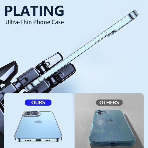 For iPhone 15 14 Pro Max 13 12 11 Electroplated Shockproof Plating Case Cover - Picture 10 of 22