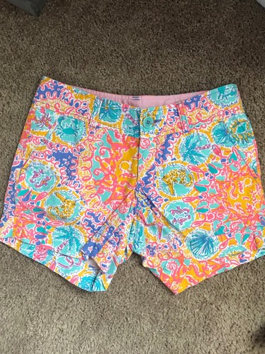 Lilly Pulitzer Written In The Sun Callahan Shorts Rare HTF HOLY GRAIL Lily WITS