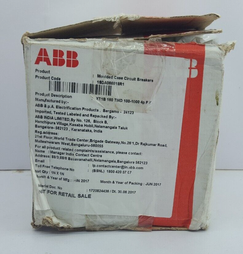 INTERRUPTORES AUTOMÁTICOS MOLDEADOS DE 4 POLOS ABB SACE TMAX XT1B 160 100 AMPERIOS - Imagen 22 de 24