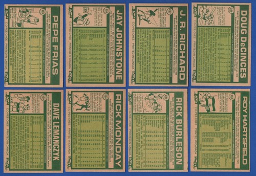 1977 OPC 77 O PEE CHEE TOPPS MLB BASEBALL CARD 133-264 + ERROR SEE LIST - Picture 197 of 275
