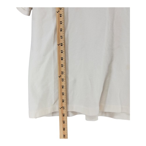 Polo Jeans Co Mens Shirt Y2K MFG XL Short Sleeve Number Beige 90s Vintage - Picture 9 of 11