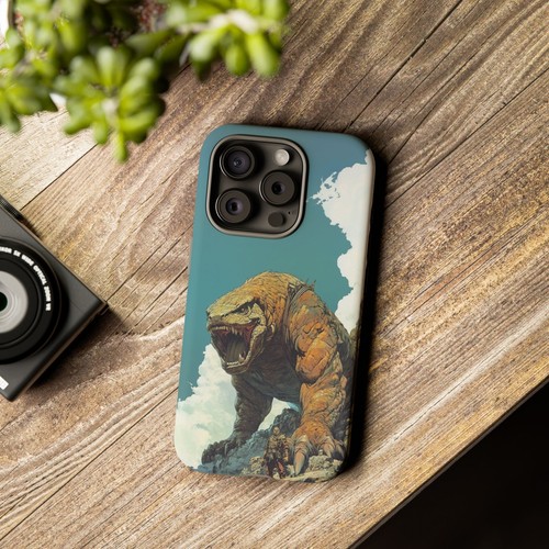 Phone Ink - Armor Case for iPhone, Galaxy, Pixel - Komodo Dragon Lizard Warrior - Picture 45 of 119