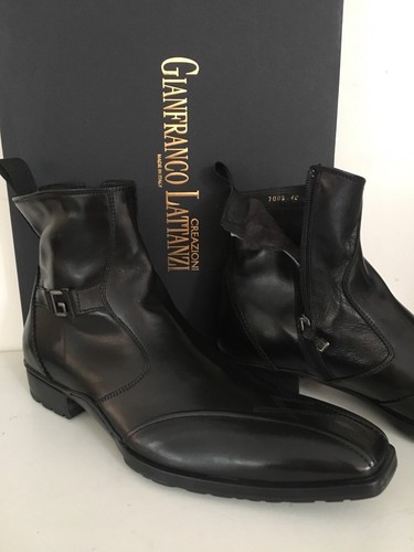 Lusso Scarpe Uomo Nappa Pelliccia Gianfranco D20 Interna N Lattanzi 43 Black 6Cz6nqrUw