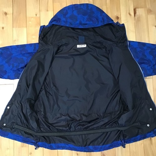 BAPE Fire camo blue snowboard jacket A Bathing Ape Size L - Picture 2 of 10