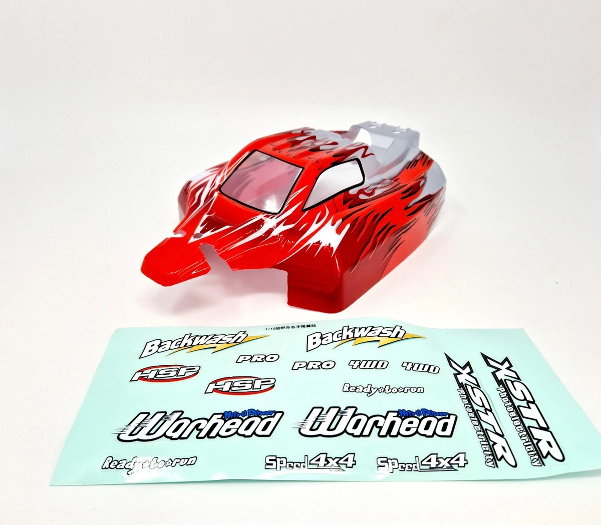 HSP Off Road Nitro RC 1 10 Buggy Body Shell Flame 06027 66001