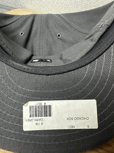 RARE Chicago White Sox MLB NE Tonal Color Pack Fitted Hat Gray 6 7/8 Dark Grey - Picture 3 of 4