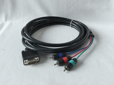 Total Technologies VGA auf 3x Cinch RGB 2,5m Kabel - Kabel für TV /HDTV /Beamer
