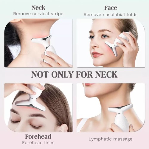 7 Colours Neck Face Lifting Massager Skin Tighten Device LED Anti Beauty Wrinkle - Picture 13 of 14