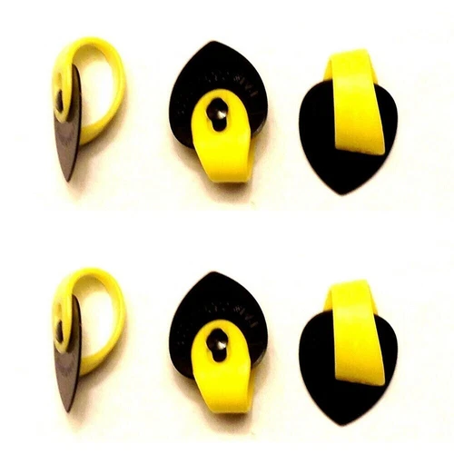 Fred Kelly Picks 6 Pack Thumb Bumblebee Jazz Teardrop Standard Size Light