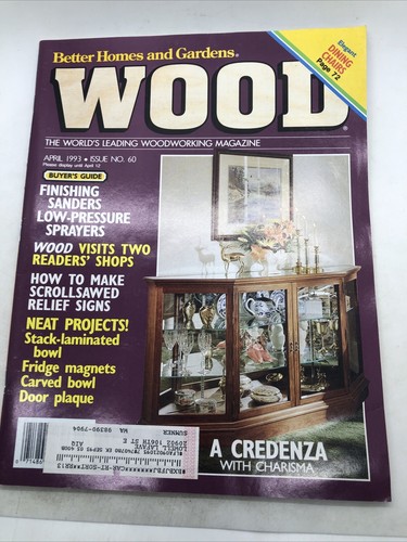 Better Homes and Gardens Wood Apr 1993 Finishing Sanders; Credenza      ID:29226 - Picture 1 of 4