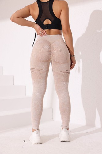 Sexy sportliche Damen-Yogahose Po-Lifting hohe Taille Bauchkontrolle - Bild 12 von 20
