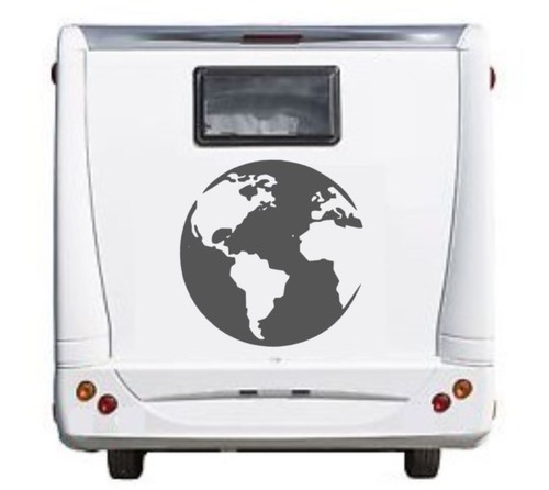 Weltkugel Aufkleber Erde Erdkugel in 20cm, 30cm, 40cm, 55cm für Wohnmobil 43/5/2 - Picture 1 of 3