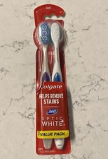 Colgate 360 Optic White Whitening Toothbrush. Helps Remove Stains. Soft. 2 Count