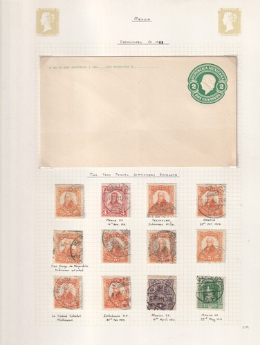 MEXICO +/- 1910 COLLECTION WITH STAMPS AND COVERS 20 SCANS - 1548 - Imagen 19 de 20
