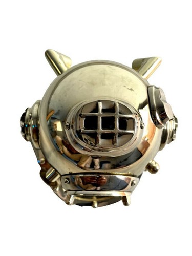 Casco de buceo de latón Mark V de la Marina de los EE. UU., acabado antiguo... - Imagen 4 de 6
