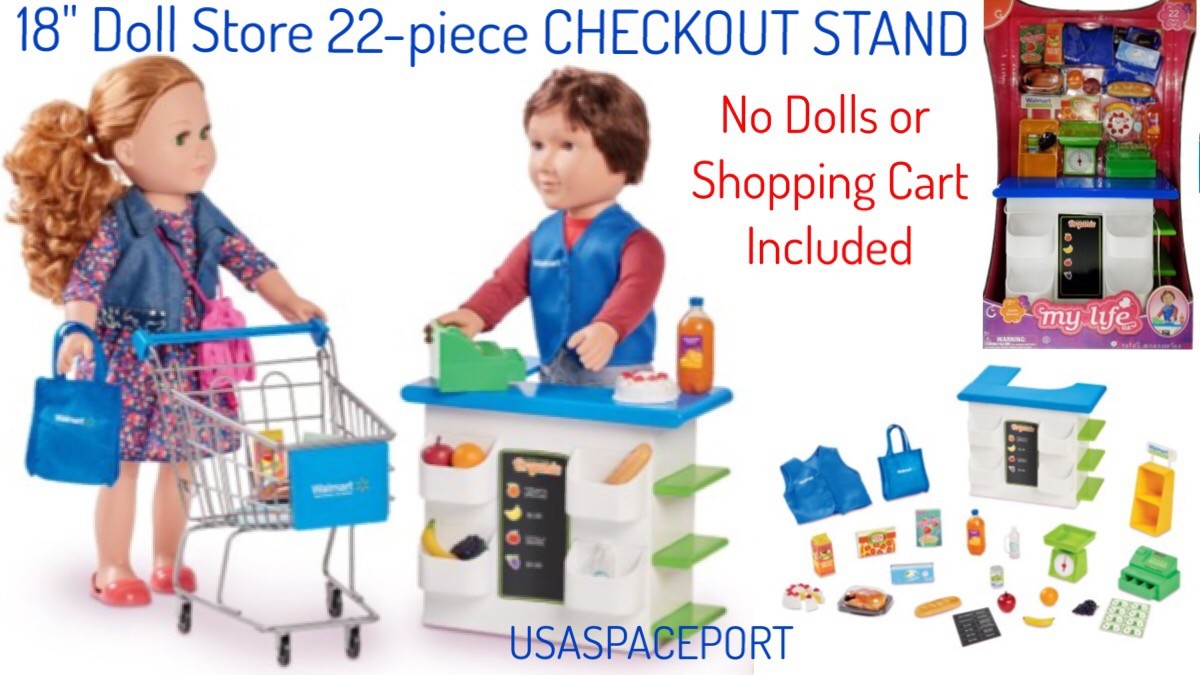 american girl doll shopping cart