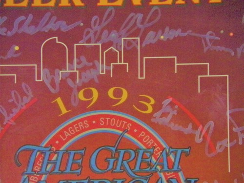 1993 Great American Beer Festival - signed poster - Denver October 8 & 9 ,1993 - Picture 6 of 8