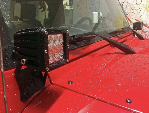 RIGID Ind. D-Series Dually Surface Diffused Light & Mount Kit For Jeep JK 40331 - Picture 2 of 14
