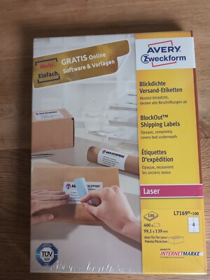 AVERY Zweckform L7169-100 Versandetiketten/Versandaufkleber (400 Etiketten mit u