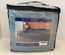 SUBRTEX Home Decor 2 Piece Sofa Slipcover Steel Blue