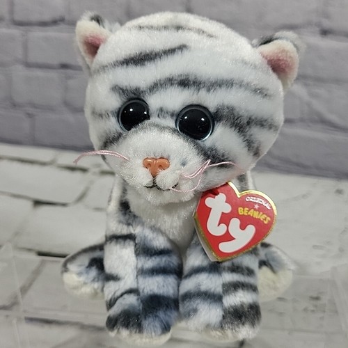 Ty Beanie Baby - MILLLIE the Grey Tabby Kitty Cat 6" NEW Retired - Picture 1 of 7