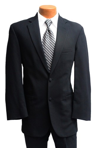 Boys Black Lord West Suit with Pants Semi-Formal Wedding Church Job Interview - Picture 1 of 8
