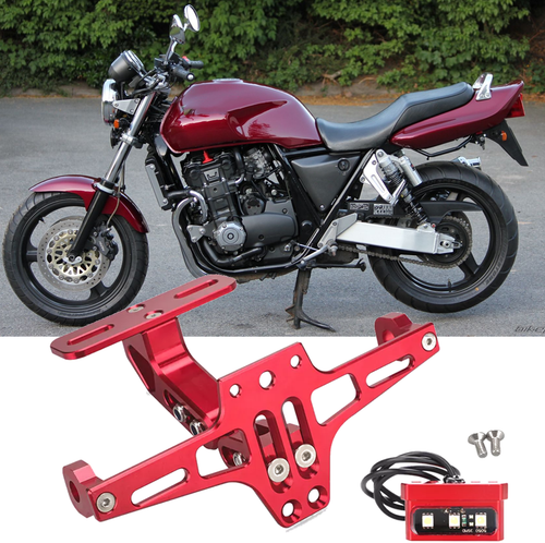 CNC Motorcycle License Plate Holder Rear Light Fit For Honda CB1000 1992-1996 - Picture 1 of 15
