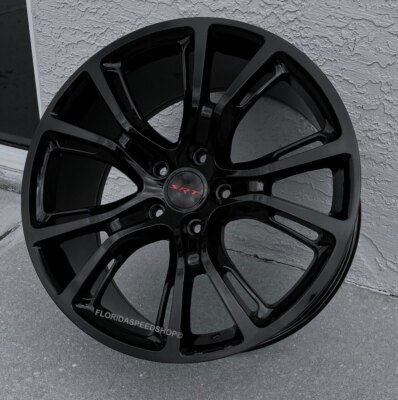 GLOSS BLACK SRT8 SPIDER MONKEY WHEELS  20x10'' FITS 2011-2026 JEEP GRAND CHEROKEE