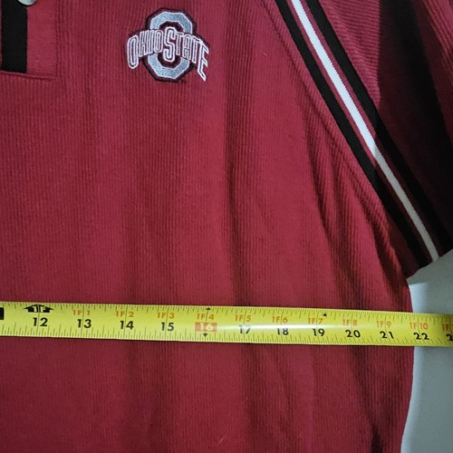 Vintage 2000s The Ohio State University Buckeyes Embroidered Polo T-shirt Medium - Picture 5 of 6