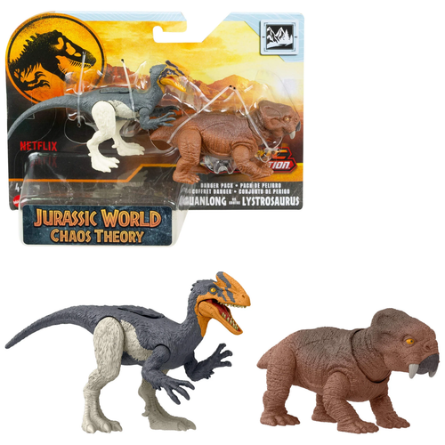 Danger Pack Guanlong Vs. Lystrosaurus Dinosaur Action Figure Toys, Digital Play - Picture 8 of 12