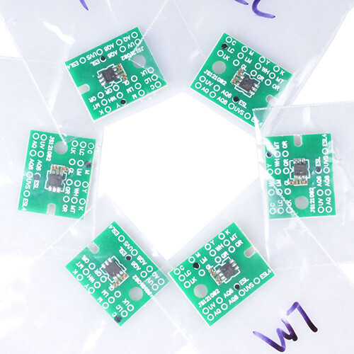 Para inyección de tinta Roland XJ-640 / XJ-740--6 piezas/juego de chips solventes ECO permanentes CMYKLCLM - Imagen 5 de 5