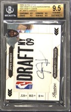 2009 PRESTIGE DRAFT CLASS NBA DRAFT LOGO JAMES HARDEN RC /125 BGS 9.5 AUTO 10
