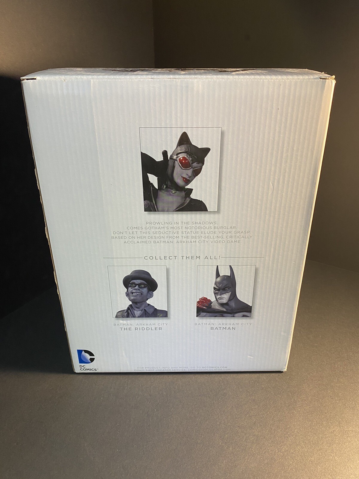 DC COLLECTIBLES: Batman - Arkham City: CATWOMAN Cold Cast Porcelain Statue. - Picture 8 of 9