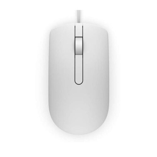 Dell® Optical Mouse-Wired, MS116 (White), 1000 dpi, Lightweight, Optical - Picture 1 of 2