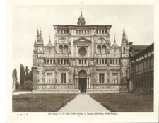 1890 ALINARI FOTOGRAFIA ALBUMINA PAVIA LA CERTOSA  - PER ENIT