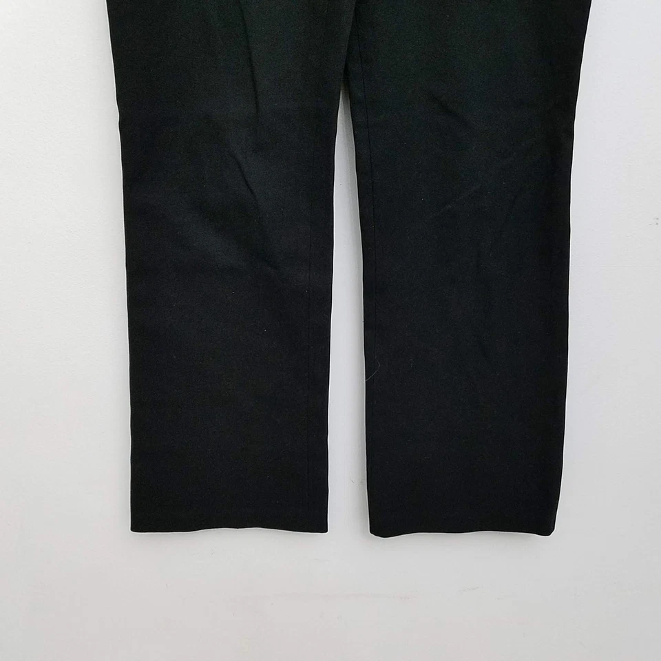 Chaiken Womens Pants 6 Black Straight Leg Stretch Slim Cotton Blend — 第 3/4 张图片