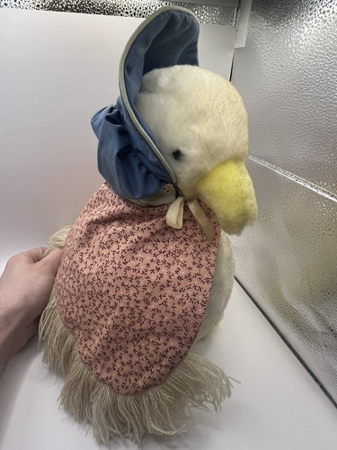 Mantón de colección Eden Toys Beatrix Potter Jemima charco pato 12" peluche gorro - Imagen 9 de 10