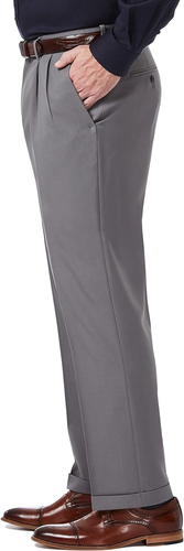 Men'S Premium Comfort Classic Fit Pleat Front Dress Pant (Regular and Big & Tall - Picture 2 of 12