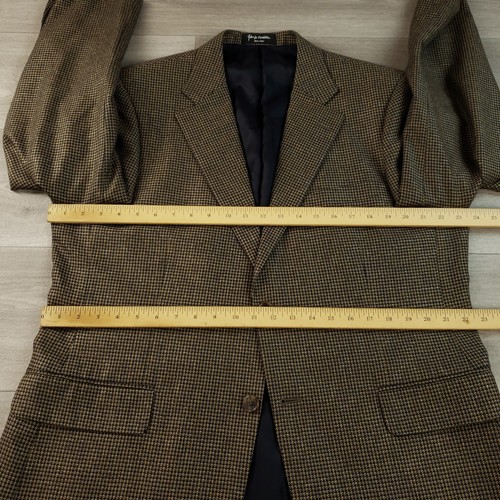 John W Nordstrom Blazer Men's 44R Italian Silk & Wool Two Button Single Vented - Picture 13 of 17