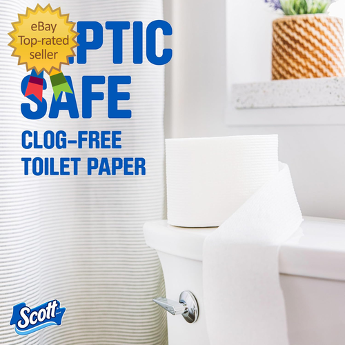 Papel higiénico Comfortplus, 12 rollos dobles, 231 hojas por rollo, apto para sépticos, 1-P - Imagen 4 de 12