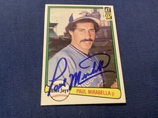 PAUL MIRABELLA  SIGNED, MINT 1982  DONRUSS CARD # 629;PITCHER/ FREE POSTAGE!!!!