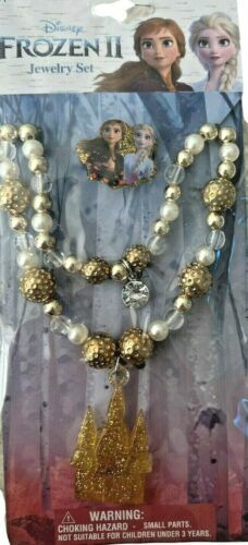 Disney Frozen II Jewelry Set - Ring & Castle Necklace age 3+ Ships Free!! - Picture 1 of 2