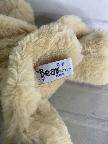 The Bear Factory Beige Tan Lion Fangs Plush Animal Toy Unstuffed 2001 NEW - Picture 7 of 9