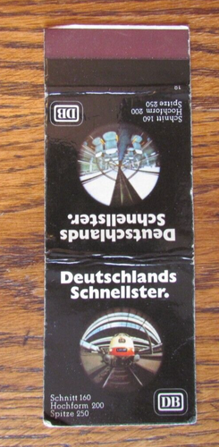 FUNDA RAILWAY COMPANY MATCHBOOK: ALEMANIA FASCKSTER CUBIERTA VACÍA -C19