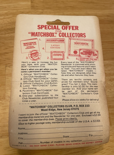 Matchbox Superfast No. X Golden X on original sealed card Lesney 1976 England - Picture 13 of 13