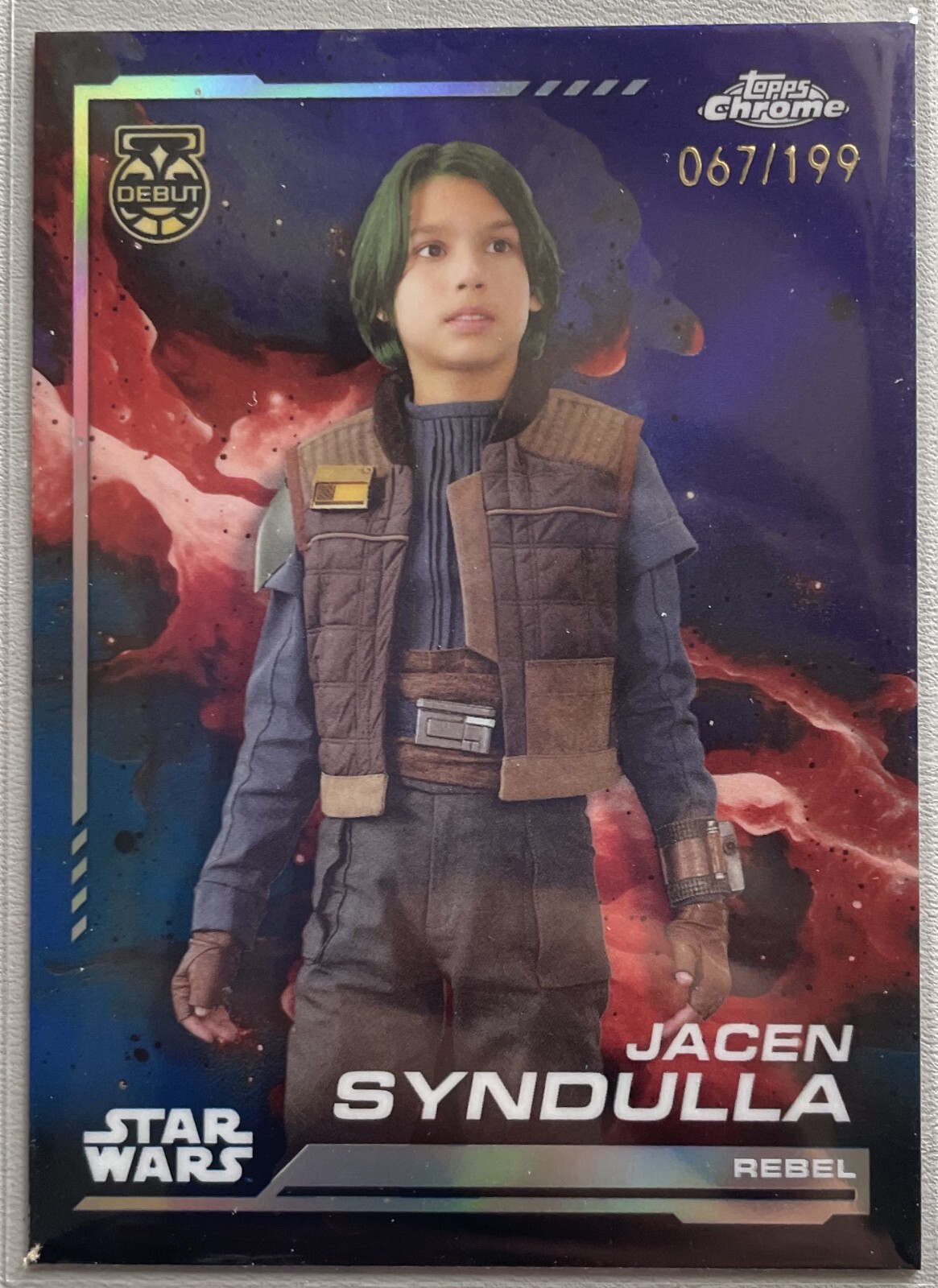 2024 Topps Chrome Star Wars Kamino Aqua Refractors#100 Jacen Syndulla Debut#/199
