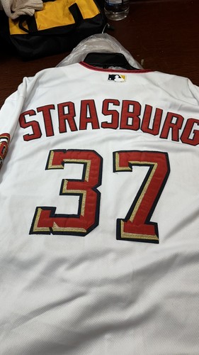 Strasburg Washington Nationals Jersey Size-56 Authentic Rare White - Picture 4 of 5