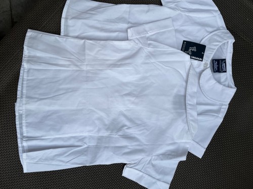 Lot of 3 GIRLS BLACK pants, WHITE short sleeve Dress Shirts, School Uniforms 5 - Picture 4 of 7