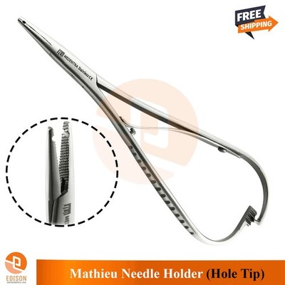Mathieu Needle Holder Hole Tip 14cm  Orthodontic Elastic  Ligature Plier